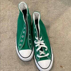 Green High-Top Kids Sneakers